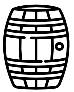 Barril de madera roble frances